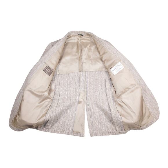 Harris & Frank x Harris Tweed Herringbone Sport Coat 42R - Picture 3 of 8